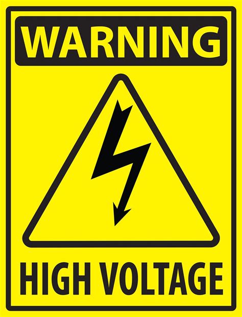 electrical safety labels and signs